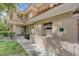 Close up of front entrance featuring a covered porch and manicured lawn at 8591 Heather Downs Dr, Las Vegas, NV 89113