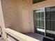 Outdoor patio with sliding glass doors providing natural light and exterior access at 8805 Jeffreys St # 1103, Las Vegas, NV 89123