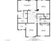 A second floor plan that includes a primary bedroom, three more bedrooms, three bathrooms and a laundry room at 8913 Loggers Mill Ave, Las Vegas, NV 89143