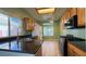 Functional kitchen with stainless steel appliances, tile backsplash, and ample cabinet space at 988 Upper Meadows Pl, Henderson, NV 89052