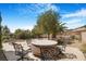 This home features a backyard with mature landscaping at 1 Cerchio Basso, Henderson, NV 89011