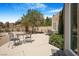 A cozy backyard with decorative patio set and view at 1 Cerchio Basso, Henderson, NV 89011