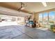 Garage interior showing storage shelves and epoxy floor at 1 Cerchio Basso, Henderson, NV 89011