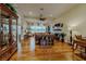 Bright and airy living room with hardwood floors, vaulted ceilings, and fireplace at 11477 Timber Mountain Ave, Las Vegas, NV 89135