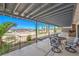Covered patio with a great view at 1157 Morning Sun Way, Las Vegas, NV 89110
