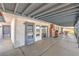 Covered patio with fireplace and views at 1157 Morning Sun Way, Las Vegas, NV 89110
