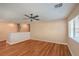 Open bonus room featuring beautiful hardwood floors and lots of natural light at 1420 Gilbert Creek Ave, North Las Vegas, NV 89031