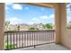 Balcony with a view of the street and neighboring homes at 2257 Norway Pine Ct, Las Vegas, NV 89134