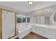 Relaxing bathroom with soaking tub, separate shower and dual sink vanity at 2257 Norway Pine Ct, Las Vegas, NV 89134