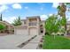 Charming home with a two-car garage, balcony, and manicured lawn at 2257 Norway Pine Ct, Las Vegas, NV 89134