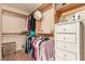 Closet with shelves, drawers, and hanging rods for storage at 307 Oak Canyon Dr, Henderson, NV 89015