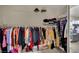 Walk-in closet provides storage and access to the main bedroom at 3217 Bonassola Ave, North Las Vegas, NV 89031