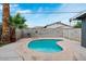 Backyard pool with mature landscaping providing a private, relaxing oasis at 3412 Tabor Ave, North Las Vegas, NV 89030