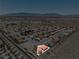 Bird's eye view of the property showcasing the neighborhood, mountain views, and desert landscape at 3640 E Vineyard Dr, Pahrump, NV 89048