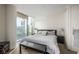 Bright bedroom with floor-to-ceiling windows offering city views at 3722 Las Vegas Blvd # 2509, Las Vegas, NV 89158