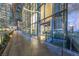 Modern building entrance featuring a sleek glass facade and well-lit walkway at 3722 Las Vegas Blvd # 2509, Las Vegas, NV 89158