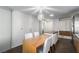 Contemporary dining area with stylish lighting, modern appliances, and ample storage space at 3722 Las Vegas Blvd # 2509, Las Vegas, NV 89158