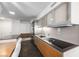 Modern kitchen featuring sleek cabinets, stainless steel appliances, and an induction cooktop at 3722 Las Vegas Blvd # 2509, Las Vegas, NV 89158