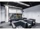 Inviting lounge area with black seating, large windows providing views of the city skyline at 3722 Las Vegas Blvd # 2509, Las Vegas, NV 89158