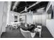 Stylish lounge area featuring modern seating, stainless steel kitchenette, and an open, airy design at 3722 Las Vegas Blvd # 2509, Las Vegas, NV 89158