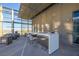 Well-appointed rooftop deck with barbecue and outdoor dining areas, city views, and modern architectural design at 3722 Las Vegas Blvd # 2509, Las Vegas, NV 89158