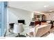 Bright living room with open kitchen and dining area, modern furnishings, and city views at 3726 Las Vegas Blvd # 3202, Las Vegas, NV 89158