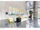 Modern lobby featuring comfortable seating, artwork, and floor-to-ceiling windows at 3726 Las Vegas Blvd # 3202, Las Vegas, NV 89158