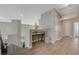 Bright upstairs hallway with wood floors, recessed lighting, and a console table, leading to the bedrooms at 3728 Richard Allen Ct, Las Vegas, NV 89147