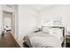 Light filled bedroom with closet and decor-enhancing modern minimalist aesthetic at 52 Reverie Heights Ave, Henderson, NV 89011