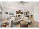 Spacious living room flows into dining area and kitchen, ideal for entertaining and Gathering gatherings at 52 Reverie Heights Ave, Henderson, NV 89011