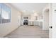 Modern kitchen featuring stainless steel appliances and light gray cabinetry at 5573 La Perla Ct, Las Vegas, NV 89122