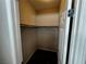 This closet has ample space with a rod and hanging shelf for optimal organization at 5941 Galway Bay St, North Las Vegas, NV 89081