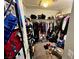 Walk-in closet with ample storage racks and shelves at 5941 Galway Bay St, North Las Vegas, NV 89081