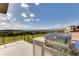 Balcony view of golf course, city and mountain views featuring outdoor kitchen with stainless steel grill at 641 Majestic Rim Dr, Henderson, NV 89012