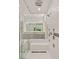 Modern shower featuring glass surround and rainfall shower head at 641 Majestic Rim Dr, Henderson, NV 89012
