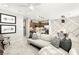 Inviting open-concept floor plan with a modern living room connected to the kitchen at 711 Florence Isle Ave, Henderson, NV 89015