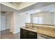 Kitchen view showcasing the counter space, faucet, and modern sink at 8000 Badura Ave # 1168, Las Vegas, NV 89113