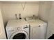 Stacked washer and dryer units located in the laundry room at 8000 Badura Ave # 1168, Las Vegas, NV 89113