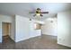 Inviting living area features modern flooring, ceiling fan, and lots of natural light at 8000 Badura Ave # 1168, Las Vegas, NV 89113