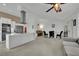 Open floorplan showcases dining room with direct kitchen access and backyard access at 9180 Mohawk St, Las Vegas, NV 89139