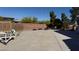 Large concrete parking area with block wall, plus an area for additional parking for a boat or RV at 9180 Mohawk St, Las Vegas, NV 89139