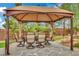 Outdoor dining area with a covered patio provides a comfortable space for meals at 9180 Mohawk St, Las Vegas, NV 89139
