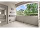Cozy balcony with large green trees in the background at 10211 Red Pueblo Pl # 203, Las Vegas, NV 89144