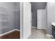 Walk-in closet featuring wire shelving and an open door at 10211 Red Pueblo Pl # 203, Las Vegas, NV 89144