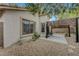 Backyard with concrete patio, pergola, and low-maintenance landscaping complements the stucco exterior of the home at 10929 Vallerosa St, Las Vegas, NV 89141