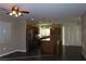Spacious kitchen with island, stainless steel appliances, and a cozy design at 117 Logan Pond Way, North Las Vegas, NV 89084