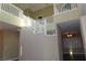 A view of the staircase that connects the home's multiple floors with great architectural design at 117 Logan Pond Way, North Las Vegas, NV 89084