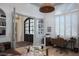 Stylish home office with natural light, custom built-ins, and sleek contemporary furnishings at 1610 Brock Ct, Las Vegas, NV 89117