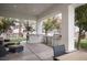 Covered outdoor kitchen and dining area perfect for entertaining at 1610 Brock Ct, Las Vegas, NV 89117