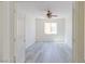 Empty bedroom with ceiling fan and window at 1904 Imola Ct, Las Vegas, NV 89123